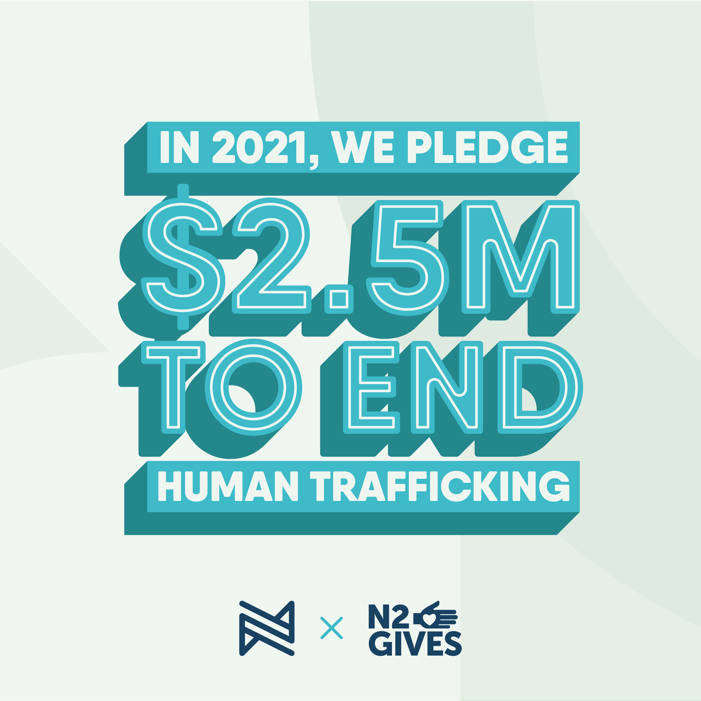 until all are free n2gives end human trafficking donation